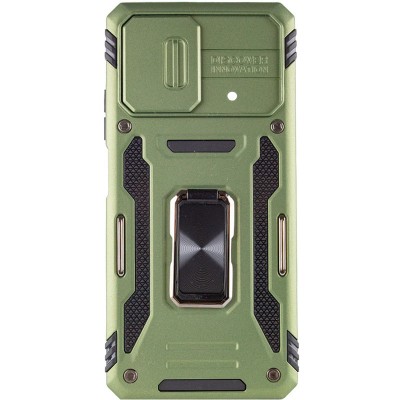Ударостійкий чохол Camshield Army Ring для Xiaomi Poco F5 / Note 12 Turbo Оливковий / Army Green Ударостійкий чохол Camshield Army Ring для Xiaomi Poco F5 / Note 12 Turbo Оливковий / Army Green