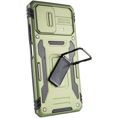 Ударостійкий чохол Camshield Army Ring для Xiaomi Poco F5 / Note 12 Turbo Оливковий / Army Green Ударостійкий чохол Camshield Army Ring для Xiaomi Poco F5 / Note 12 Turbo Оливковий / Army Green
