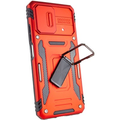 Ударостійкий чохол Camshield Army Ring для Xiaomi Poco F5 / Note 12 Turbo Червоний / Red Ударостійкий чохол Camshield Army Ring для Xiaomi Poco F5 / Note 12 Turbo Червоний / Red