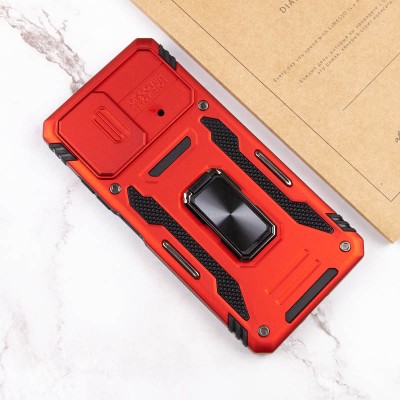 Ударостійкий чохол Camshield Army Ring для Xiaomi Poco F5 / Note 12 Turbo Червоний / Red Ударостійкий чохол Camshield Army Ring для Xiaomi Poco F5 / Note 12 Turbo Червоний / Red