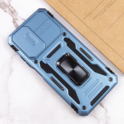 Ударостійкий чохол Camshield Army Ring для Xiaomi Redmi 10 Блакитний / Light Blue