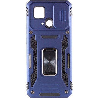 Ударостійкий чохол Camshield Army Ring для Xiaomi Redmi 10C Синій / Navy