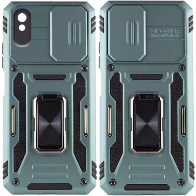 Ударостійкий чохол Camshield Army Ring для Xiaomi Redmi 9A Зелений / Light Green