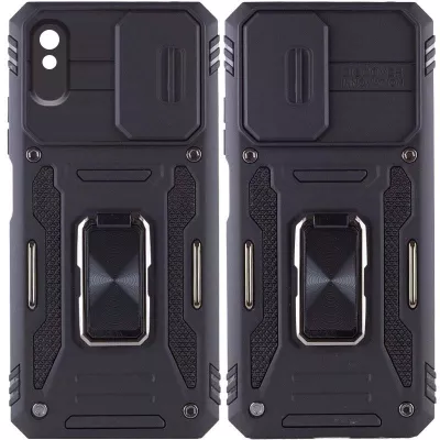 Ударостійкий чохол Camshield Army Ring для Xiaomi Redmi 9A Чорний / Black