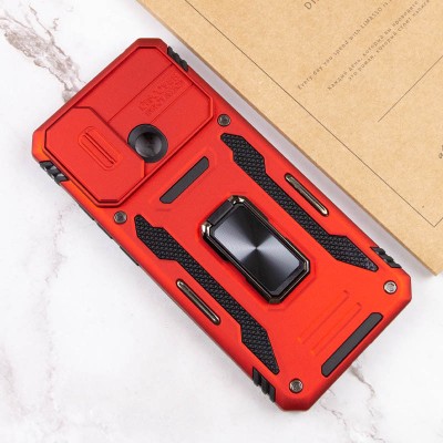 Ударостійкий чохол Camshield Army Ring для Xiaomi Redmi 9C / 10A Червоний / Red