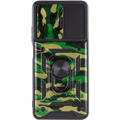 Ударостійкий чохол Camshield Serge Ring Camo для Xiaomi Redmi 10 Зелений / Army Green