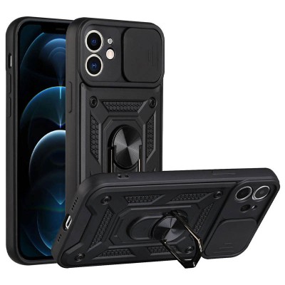 Ударостійкий чохол Camshield Serge Ring для Apple iPhone 11 (6.1") Чорний
