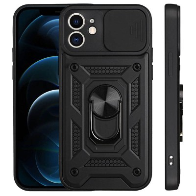Ударостійкий чохол Camshield Serge Ring для Apple iPhone 11 (6.1") Чорний