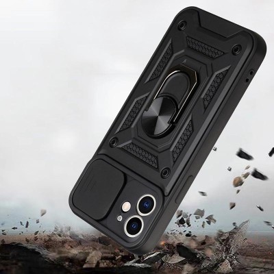 Ударостійкий чохол Camshield Serge Ring для Apple iPhone 11 (6.1") Чорний