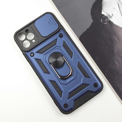 Ударостійкий чохол Camshield Serge Ring для Apple iPhone 11 Pro Max (6.5") Синій