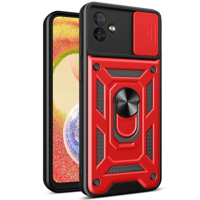Ударостійкий чохол Camshield Serge Ring для Samsung Galaxy A04e Червоний Ударостійкий чохол Camshield Serge Ring для Samsung Galaxy A04e Червоний