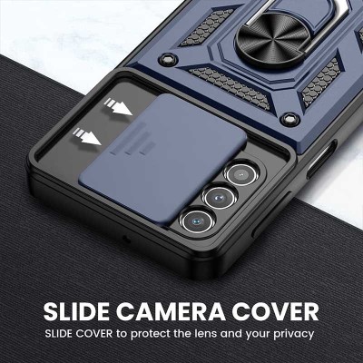 Ударостійкий чохол Camshield Serge Ring для Samsung Galaxy A73 5G Синій Ударостійкий чохол Camshield Serge Ring для Samsung Galaxy A73 5G Синій