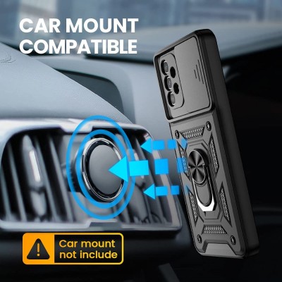 Ударостійкий чохол Camshield Serge Ring для Samsung Galaxy A73 5G Чорний Ударостійкий чохол Camshield Serge Ring для Samsung Galaxy A73 5G Чорний