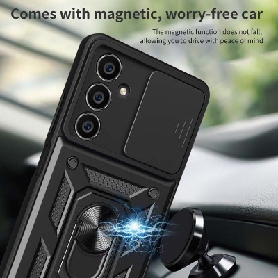 Ударостійкий чохол Camshield Serge Ring для Samsung Galaxy M34 5G Чорний