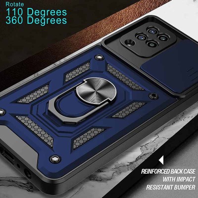 Ударостійкий чохол Camshield Serge Ring для Samsung Galaxy M53 5G Синій