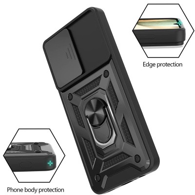 Ударостійкий чохол Camshield Serge Ring для Samsung Galaxy M53 5G Чорний Ударостійкий чохол Camshield Serge Ring для Samsung Galaxy M53 5G Чорний