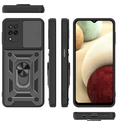 Ударостійкий чохол Camshield Serge Ring для Samsung Galaxy M53 5G Чорний Ударостійкий чохол Camshield Serge Ring для Samsung Galaxy M53 5G Чорний