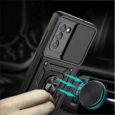 Ударостійкий чохол Camshield Serge Ring для Samsung Galaxy S20 FE Чорний