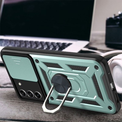 Ударостійкий чохол Camshield Serge Ring для Samsung Galaxy S21 Зелений Ударостійкий чохол Camshield Serge Ring для Samsung Galaxy S21 Зелений