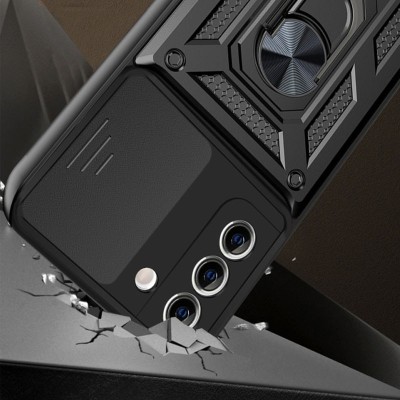 Ударостійкий чохол Camshield Serge Ring для Samsung Galaxy S21 Чорний Ударостійкий чохол Camshield Serge Ring для Samsung Galaxy S21 Чорний