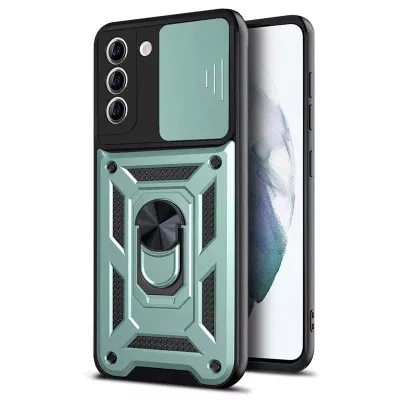 Ударостійкий чохол Camshield Serge Ring для Samsung Galaxy S22+ Зелений