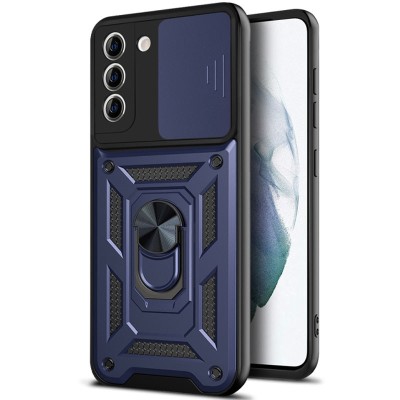 Ударостійкий чохол Camshield Serge Ring для Samsung Galaxy S22+ Синій