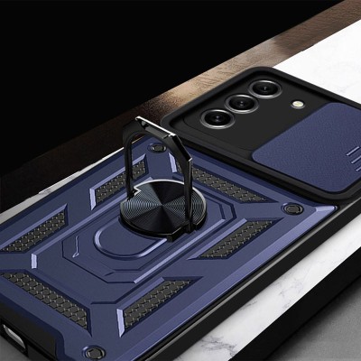 Ударостійкий чохол Camshield Serge Ring для Samsung Galaxy S22+ Синій