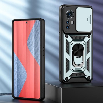 Ударостійкий чохол Camshield Serge Ring для Xiaomi 12T / 12T Pro Зелений