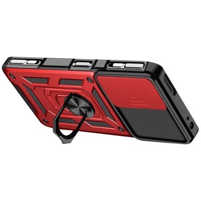 Ударостійкий чохол Camshield Serge Ring для Xiaomi Poco F4 GT Червоний