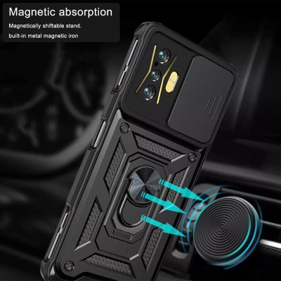 Ударостійкий чохол Camshield Serge Ring для Xiaomi Poco F4 GT Чорний