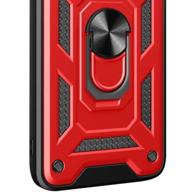 Ударостійкий чохол Camshield Serge Ring для Xiaomi Poco F4 Червоний