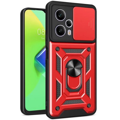 Ударостійкий чохол Camshield Serge Ring для Xiaomi Poco F5 / Note 12 Turbo Червоний
