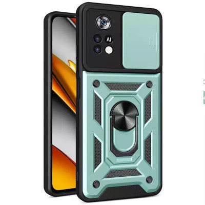Ударостійкий чохол Camshield Serge Ring для Xiaomi Poco M4 Pro 4G Зелений Ударостійкий чохол Camshield Serge Ring для Xiaomi Poco M4 Pro 4G Зелений