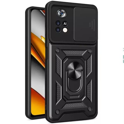 Ударостійкий чохол Camshield Serge Ring для Xiaomi Poco M4 Pro 4G Чорний