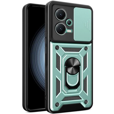 Ударостійкий чохол Camshield Serge Ring для Xiaomi Poco X5 5G / Note 12 5G Зелений