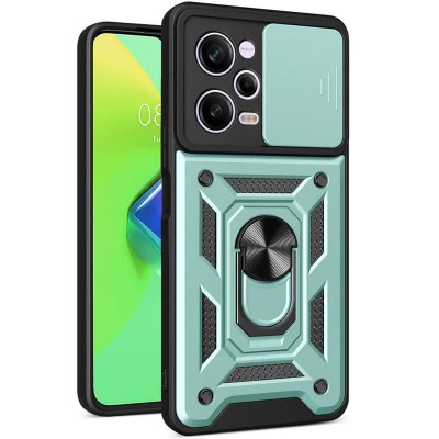 Ударостійкий чохол Camshield Serge Ring для Xiaomi Poco X5 Pro 5G / Note 12 Pro 5G Зелений