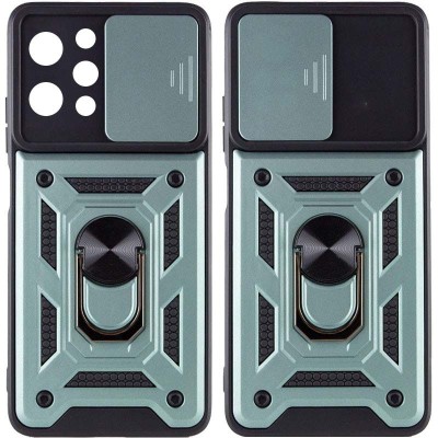 Ударостійкий чохол Camshield Serge Ring для Xiaomi Redmi 12 / Poco M6 Pro 5G Зелений
