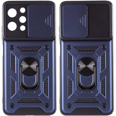 Ударостійкий чохол Camshield Serge Ring для Xiaomi Redmi 12 / Poco M6 Pro 5G Синій