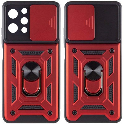 Ударостійкий чохол Camshield Serge Ring для Xiaomi Redmi 12 / Poco M6 Pro 5G Червоний