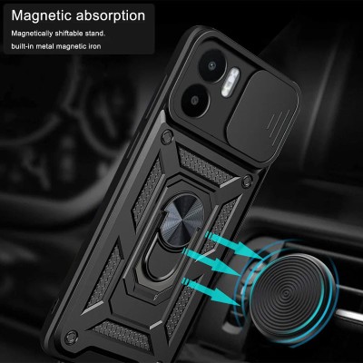Ударостійкий чохол Camshield Serge Ring для Xiaomi Redmi A1 / A2 Чорний
