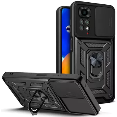 Ударостійкий чохол Camshield Serge Ring для Xiaomi Redmi Note 11 (Global) / Note 11S Чорний