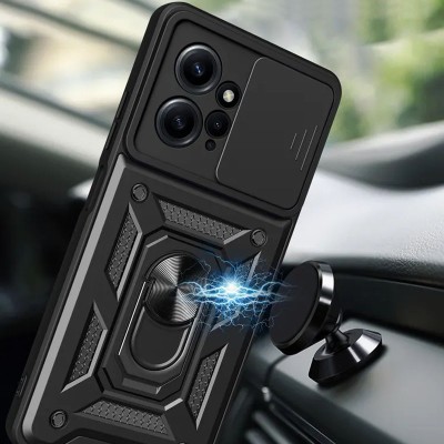 Ударостійкий чохол Camshield Serge Ring для Xiaomi Redmi Note 12 4G Чорний Ударостійкий чохол Camshield Serge Ring для Xiaomi Redmi Note 12 4G Чорний