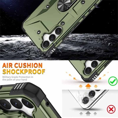 Ударостійкий чохол Pathfinder Ring для Samsung Galaxy A14 4G/5G Зелений / Army Green