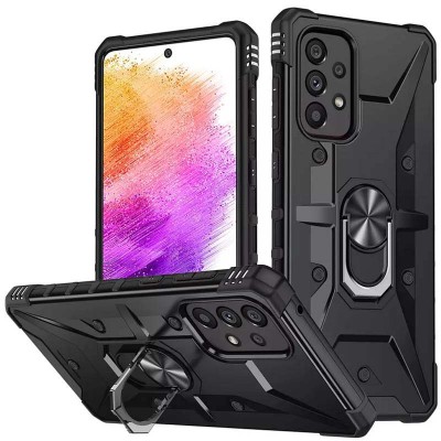 Ударостійкий чохол Pathfinder Ring для Samsung Galaxy A73 5G Чорний / Black