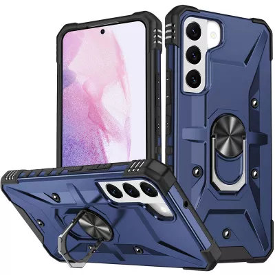 Ударостійкий чохол Pathfinder Ring для Samsung Galaxy S21 FE Синій / Navy