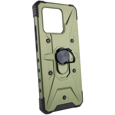 Ударостійкий чохол Pathfinder Ring для Xiaomi Redmi 10C / Poco C40 Зелений / Army Green