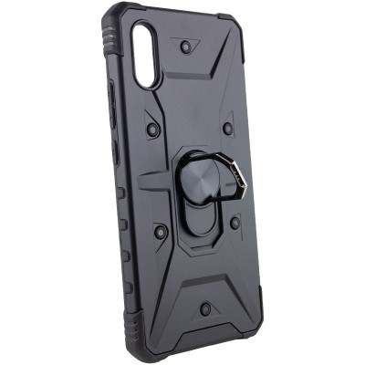 Ударостійкий чохол Pathfinder Ring для Xiaomi Redmi 9A Чорний / Black Ударостійкий чохол Pathfinder Ring для Xiaomi Redmi 9A Чорний / Black