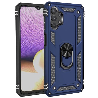 Ударостійкий чохол Serge Ring for Magnet для Samsung Galaxy A13 4G Темно-синій