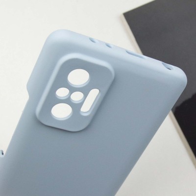 Чохол Silicone Cover Lakshmi Full Camera (AAA) для Xiaomi Redmi Note 10 Pro / 10 Pro Max Блакитний / Sweet Blue