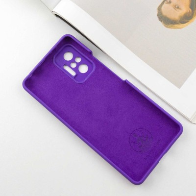 Чохол Silicone Cover Lakshmi Full Camera (AAA) для Xiaomi Redmi Note 10 Pro / 10 Pro Max Фіолетовий / Amethyst